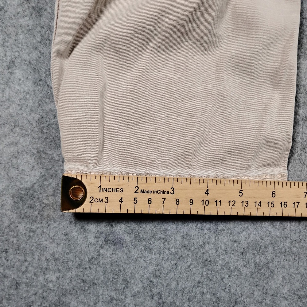 James Perse Pull On Clean Cargo Pants Women's Size 2 Beige Khaki WACS1862 - Picture 9 of 13